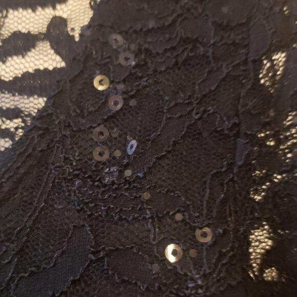 Reign‎ On Black Formal Sequin Mini Bodycon Dress Size Juniors Large - Picture 4 of 7